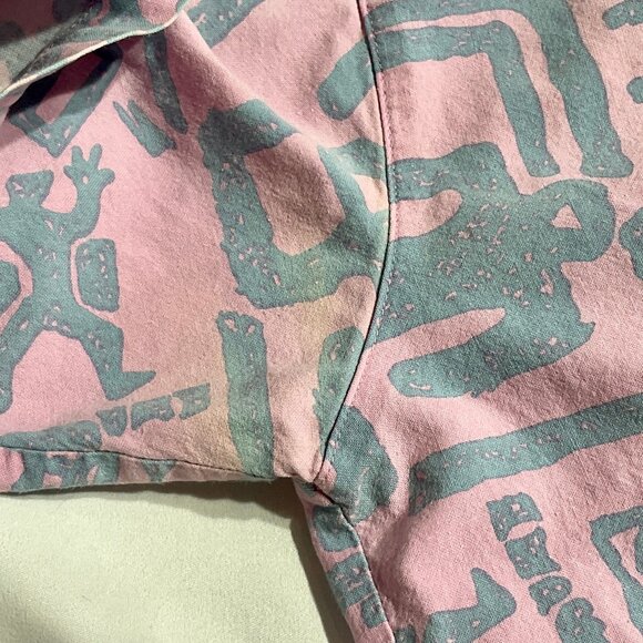 Vintage Pink and Blue 90s Shirt Sz Med PCH - Picture 8 of 10